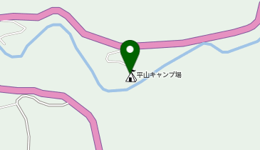 平山キャンプ場の地図画像