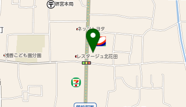 かやぶきの森珈琲 北花田店の地図画像