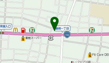 からあげ専門店 鶏笑 川崎大師店の地図画像