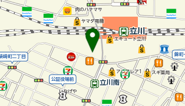 楽園 立川店の地図画像