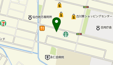 理容プラージュ 古川店の地図画像