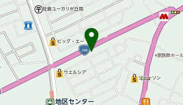 バーガーキング ユーカリが丘店の地図画像