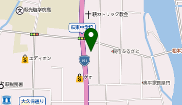 合掌堂 萩店の地図画像