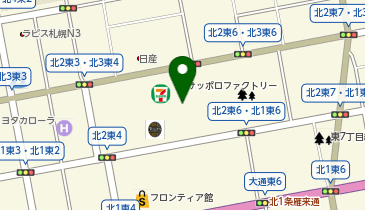 サッポロファクトリールームの地図画像