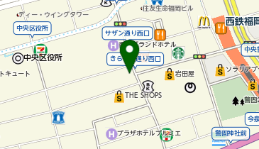 SOHO(ソーホー) 天神西通り店の地図画像