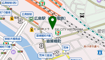肉処 牛賢 EKICITY HIROSHIMA店の地図画像