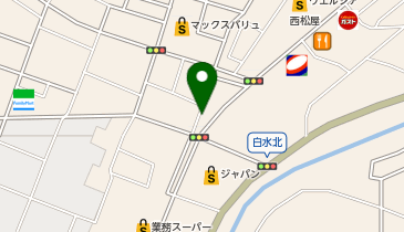 餃子香月 白水店の地図画像