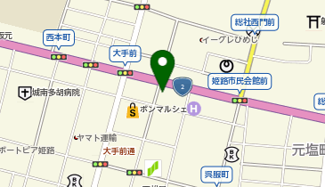 とろり天使のわらびもち 姫路店の地図画像
