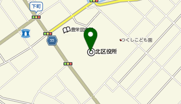 新潟市 北区役所の地図画像