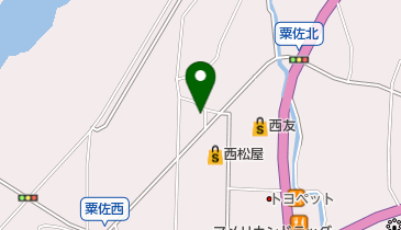 コインランドリーホワイトピア粟佐店の地図画像