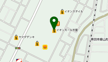 ビアードパパの作り立て工房 イオンモール天童店の地図画像