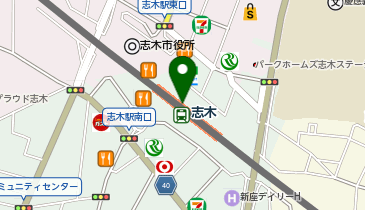 ビアードパパの作り立て工房 志木駅店の地図画像