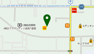 ビアードパパの作り立て工房 イズミヤ八尾店の地図画像