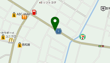 餃子の雪松 登米店の地図画像