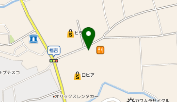 コインランドリー ホワイトピア ヒラキ岩岡店の地図画像