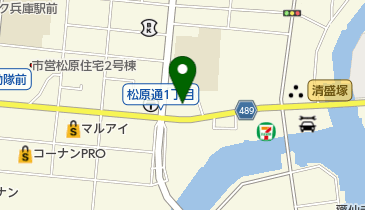 コインランドリーホワイトピア 松原通り店の地図画像