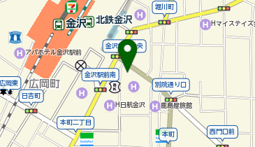 結婚相談所ノッツェ サテライト金沢の地図画像