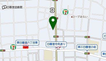 日暮里動物病院の地図画像