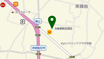 フランスベッド ギャラリー宇部の地図画像