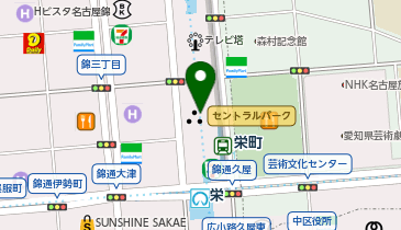開運館E&E 名古屋セントラルパーク鑑定所の地図画像