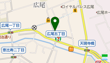 クリーニング スワローチェーン 広尾5丁目店の地図画像