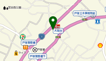 ハーレーダビッドソン横浜戸塚の地図画像