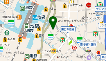 池袋 鮨 みや川の地図画像