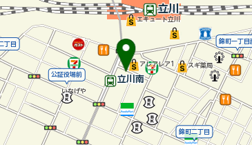 九州料理二代目わたり 立川店の地図画像