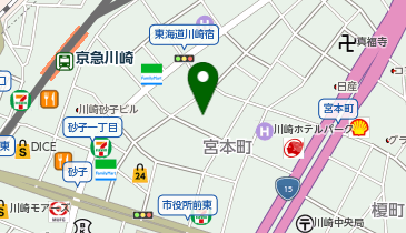 南部接種会場の地図画像