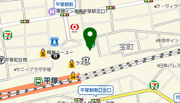 平塚駅前PCR検査センターの地図画像