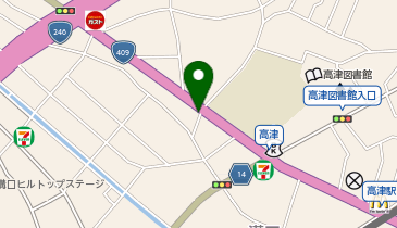 キュリオステーション 高津店の地図画像