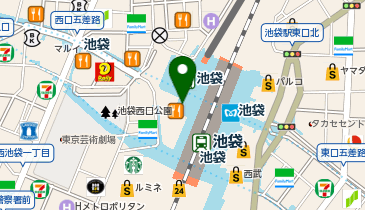 ザボディショップ 東武池袋店の地図画像