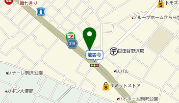 銀座に志かわ 世田谷野沢店の地図画像