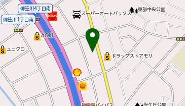 おたからや 御笠川店の地図画像