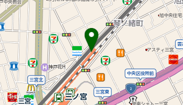 ラケットプラザ 三宮店の地図画像