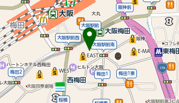 Pearson Professional Centers - Osaka(ピアソン プロフェッショナル センター オオサカ)の地図画像