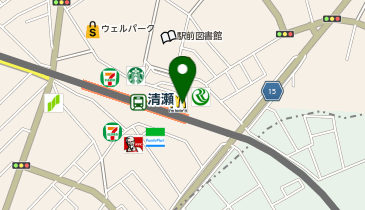 西武バス株式会社 清瀬駅北口案内所の地図画像