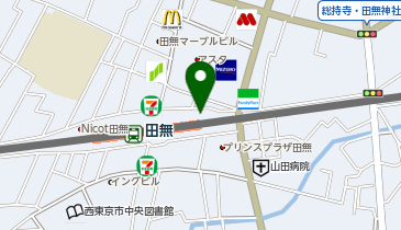 西武バス株式会社 田無駅案内所の地図画像