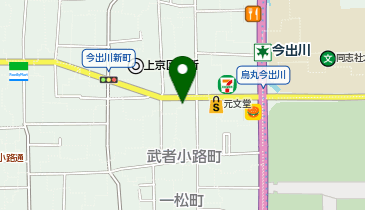 今出川まぜそば戦車の地図画像