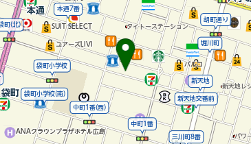 高級芋菓子しみず 袋町店の地図画像