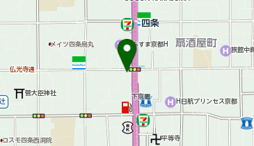 ムゲン食堂 四条烏丸店の地図画像