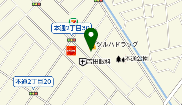 コインランドリー新洗組 本通店の地図画像