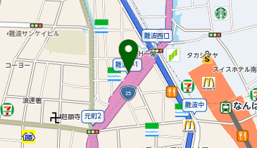 PCポートキャリアカレッジ なんば駅前校の地図画像