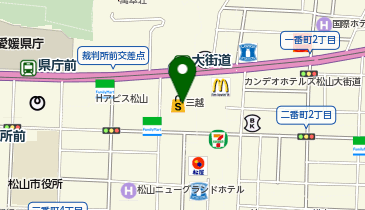 ベルアメール 松山三越店の地図画像