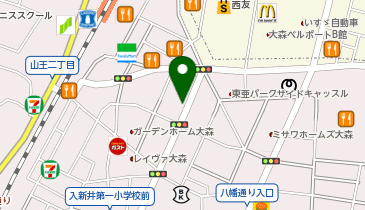 エコリング 大森店の地図画像