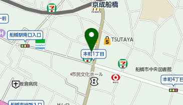 伊藤楽器 イトウミュージックサロン船橋の地図画像