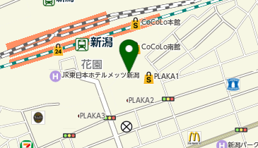 新潟駅南口喫煙所の地図画像