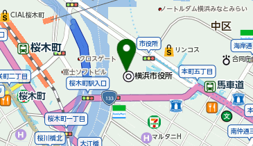 横浜市環境創造局の地図画像
