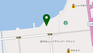 越谷レイクタウン水辺のまちづくり館の地図画像