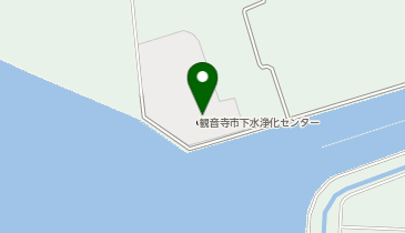 観音寺市下水浄化センターの地図画像
